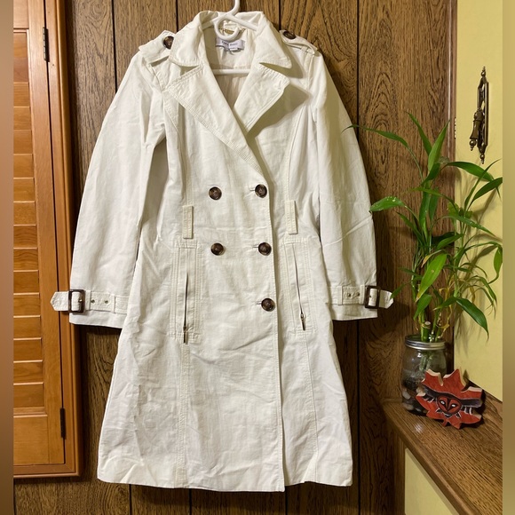 Zara Jackets & Coats Womens White Trench Coat Poshmark